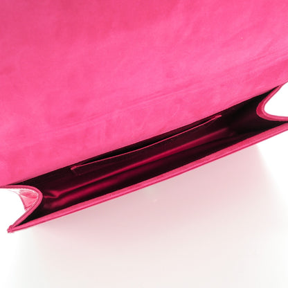 Saint Laurent Patent Large Belle De Jour Clutch Fushia 5 of 7