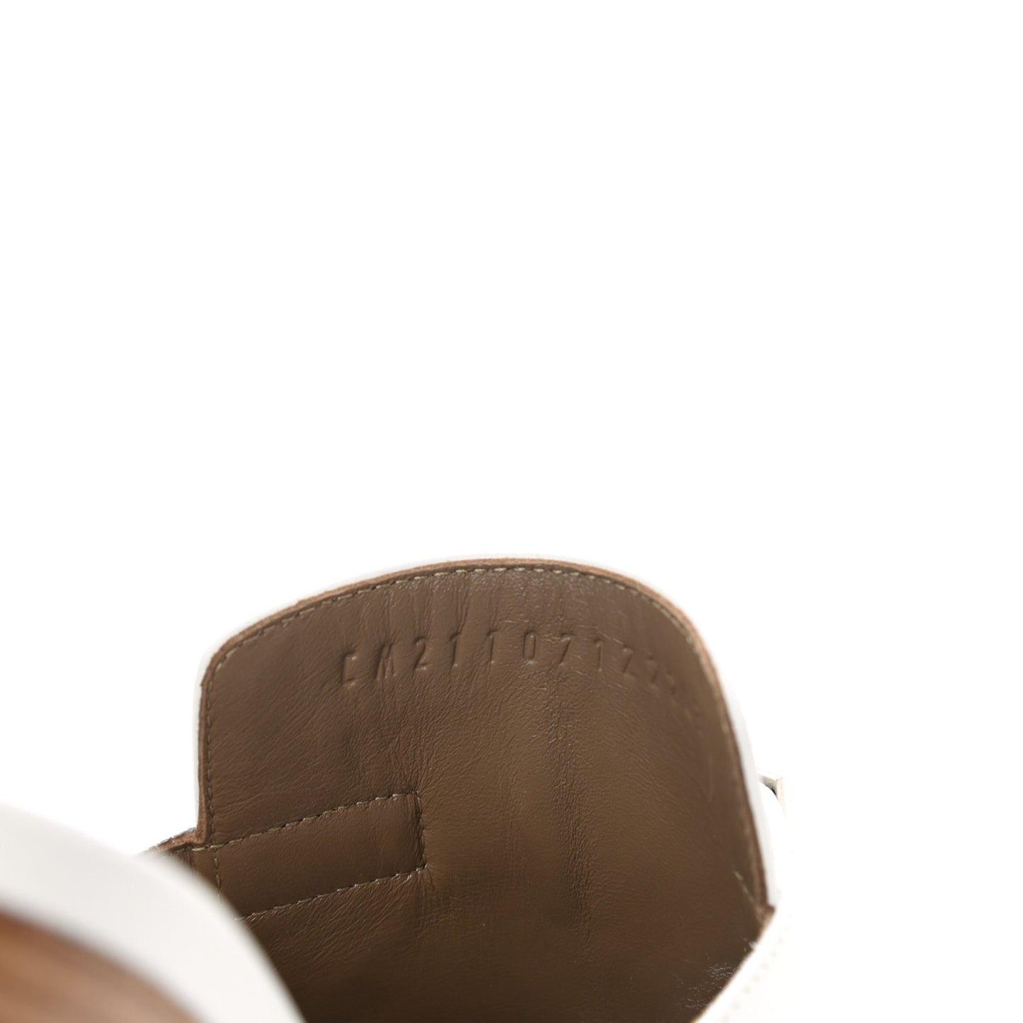 Goatskin Candy Sandals 38 White