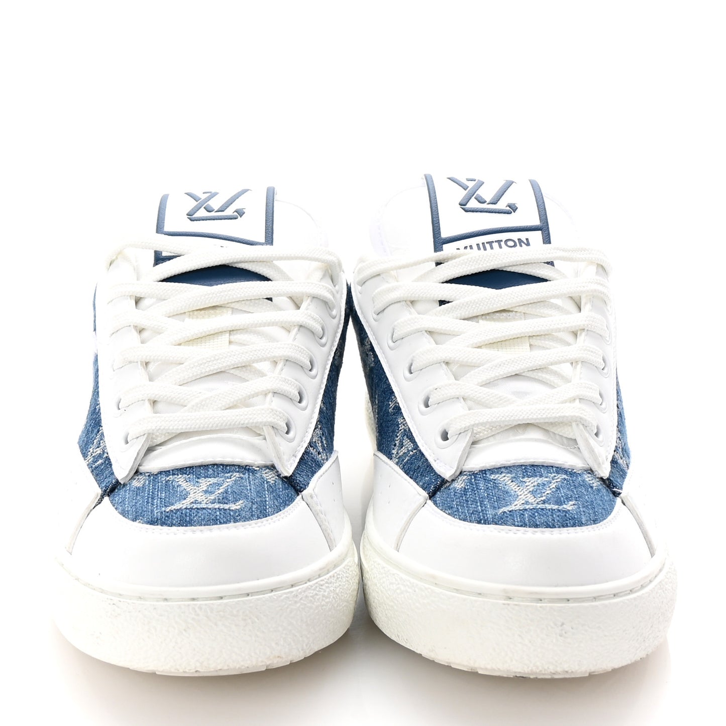 Denim Charlie Trainers 36 White Blue