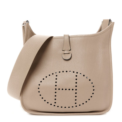Hermes Taurillon Clemence Evelyne PM Gris Tourterelle 1 of 11