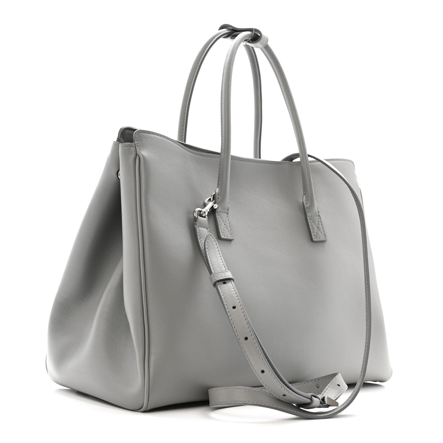 Balenciaga Smooth Calfskin Hampton Carry All Bag Grey 3 of 11