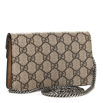 Gucci GG Supreme Monogram Super Mini Dionysus Shoulder Bag Taupe 3 of 9
