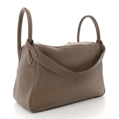 Hermes Taurillon Clemence Lindy 30 Etoupe 3 of 10
