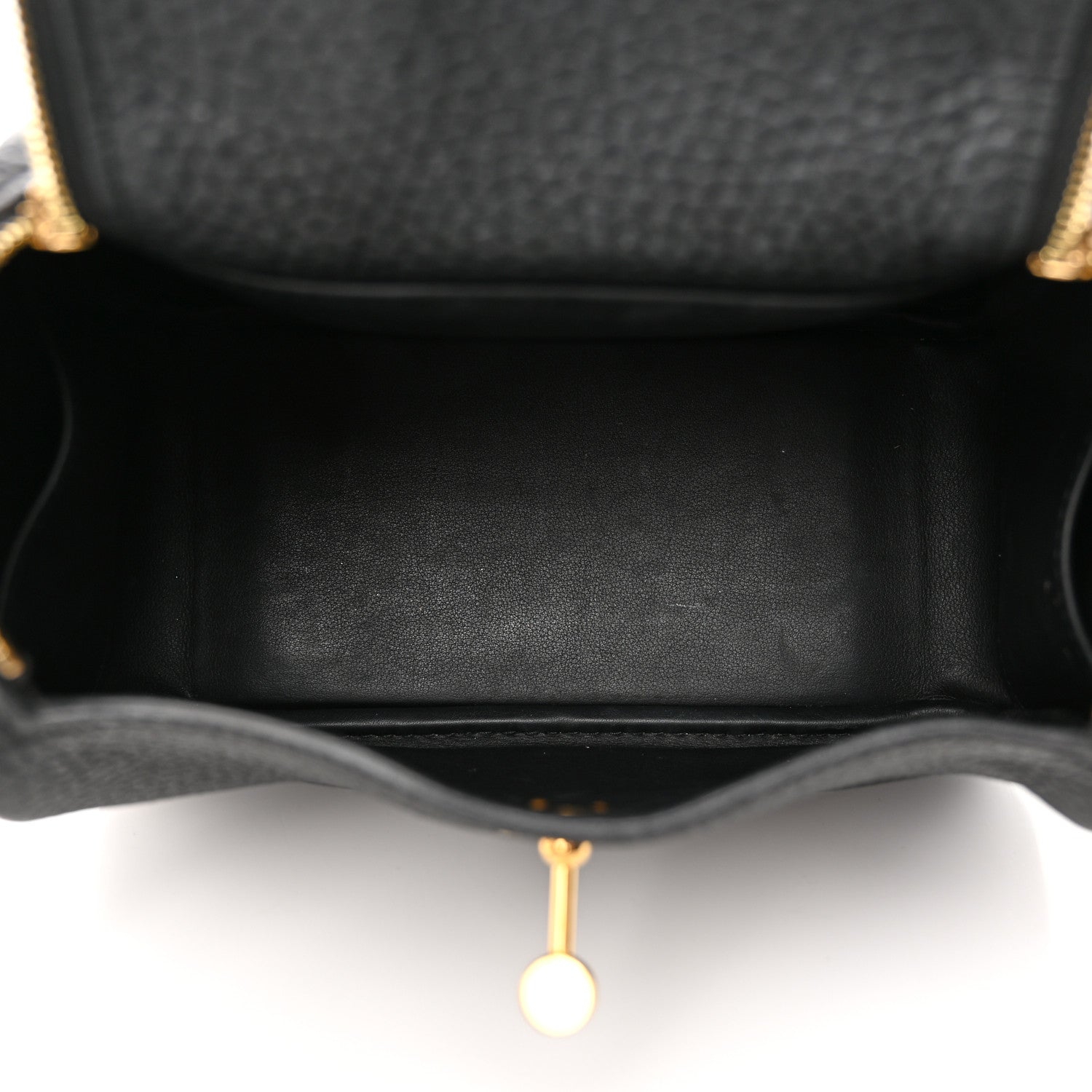 Hermes Taurillon Clemence Mini Lindy 20 Black 5 of 17