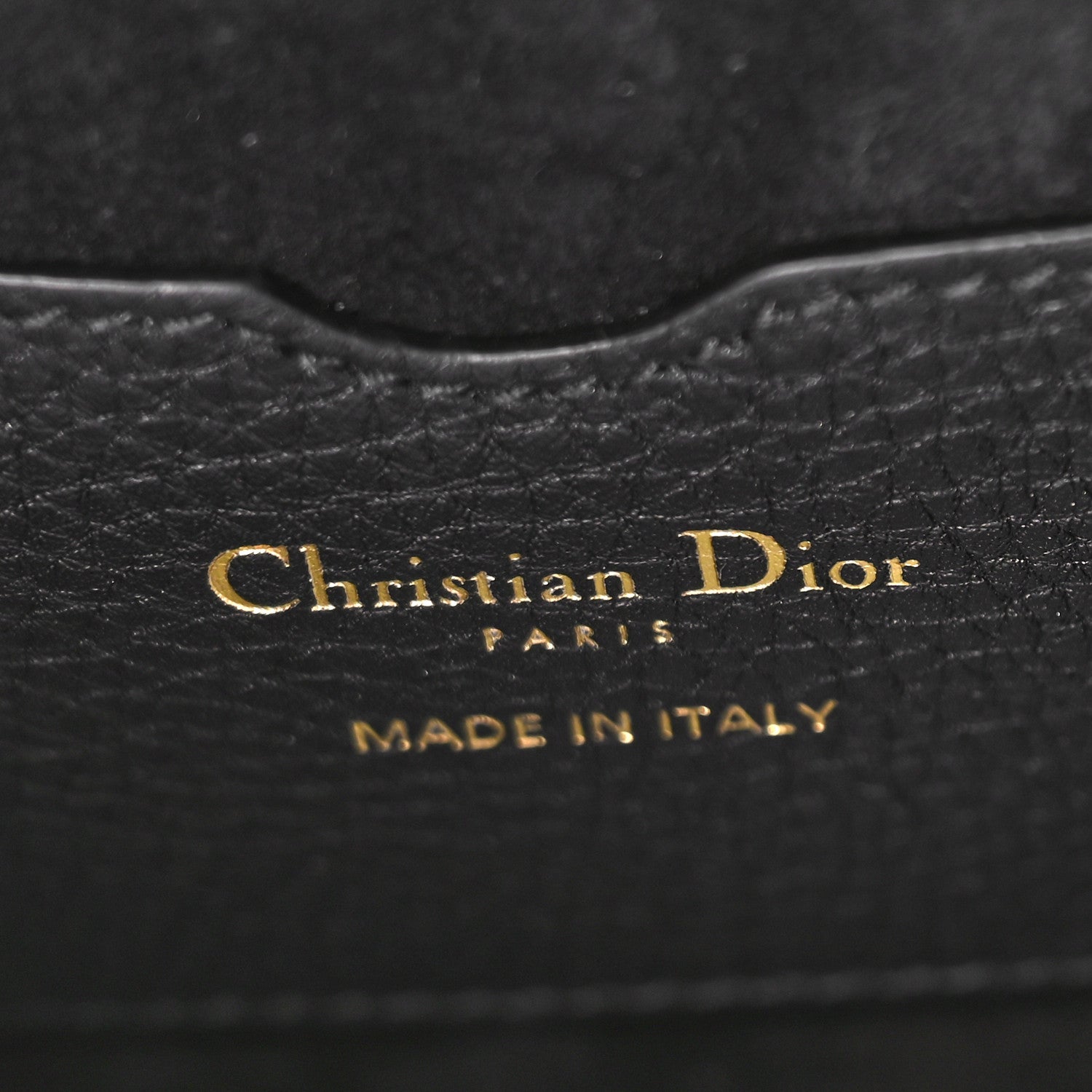 Christian Dior Grained Calfskin Medium Bobby Flap Black 6 of 8