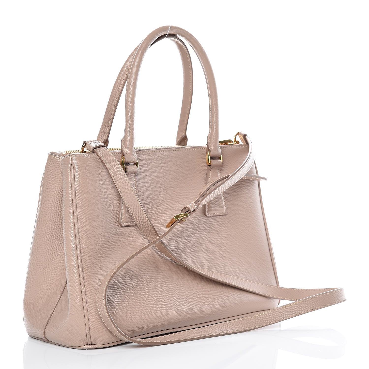 Prada Saffiano Small Galleria Double Zip Tote Cammeo 4 of 20