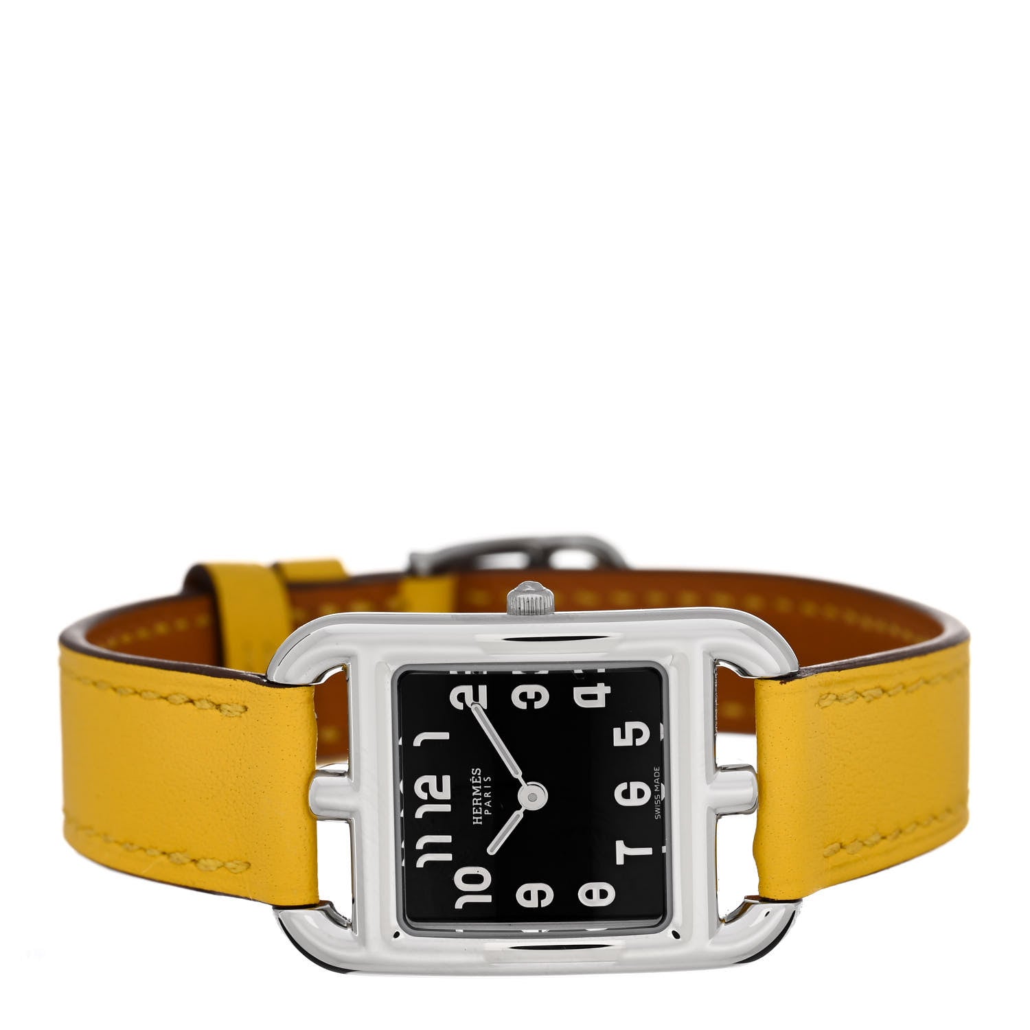 Hermes Stainless Steel Swift 23mm Cape Cod Quartz Watch Jaune De Naples 2 of 6