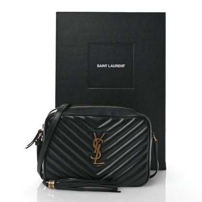 Saint Laurent Calfskin Matelasse Monogram Lou Camera Bag Black 12 of 12