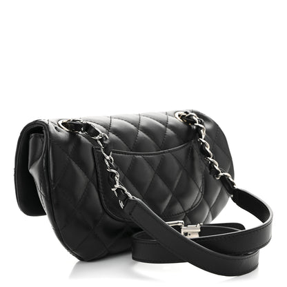 Chanel Calfskin Quilted CC Uniform Flap Belt Bag Black 3 of 10