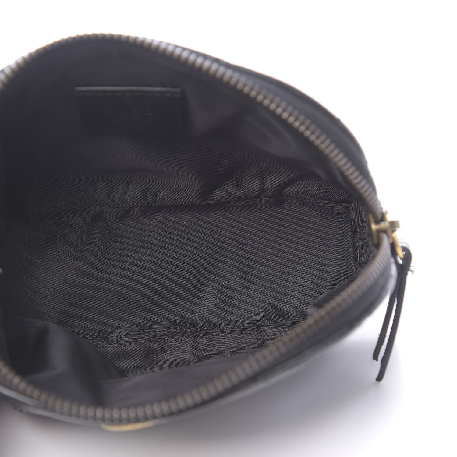 Gucci Calfskin Matelasse GG Marmont Pouch Cosmetic Case Black 5 of 9