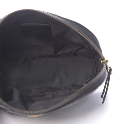 Gucci Calfskin Matelasse GG Marmont Pouch Cosmetic Case Black 5 of 9