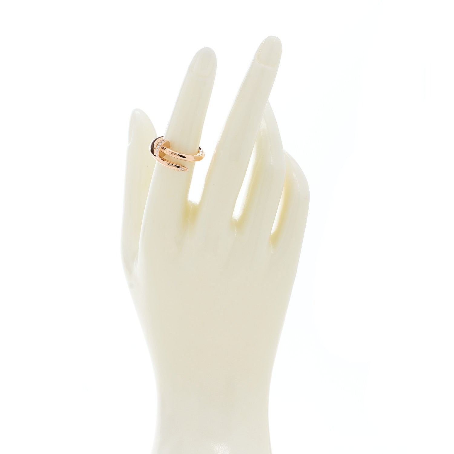 Cartier 18K Pink Gold Diamond Juste Un Clou Ring 52 6 2 of 5