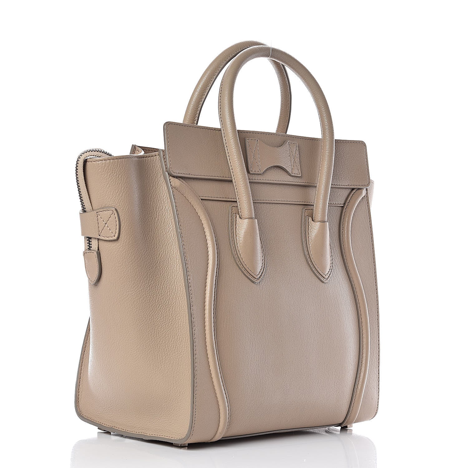 Celine Goatskin Mini Luggage Sand 3 of 14