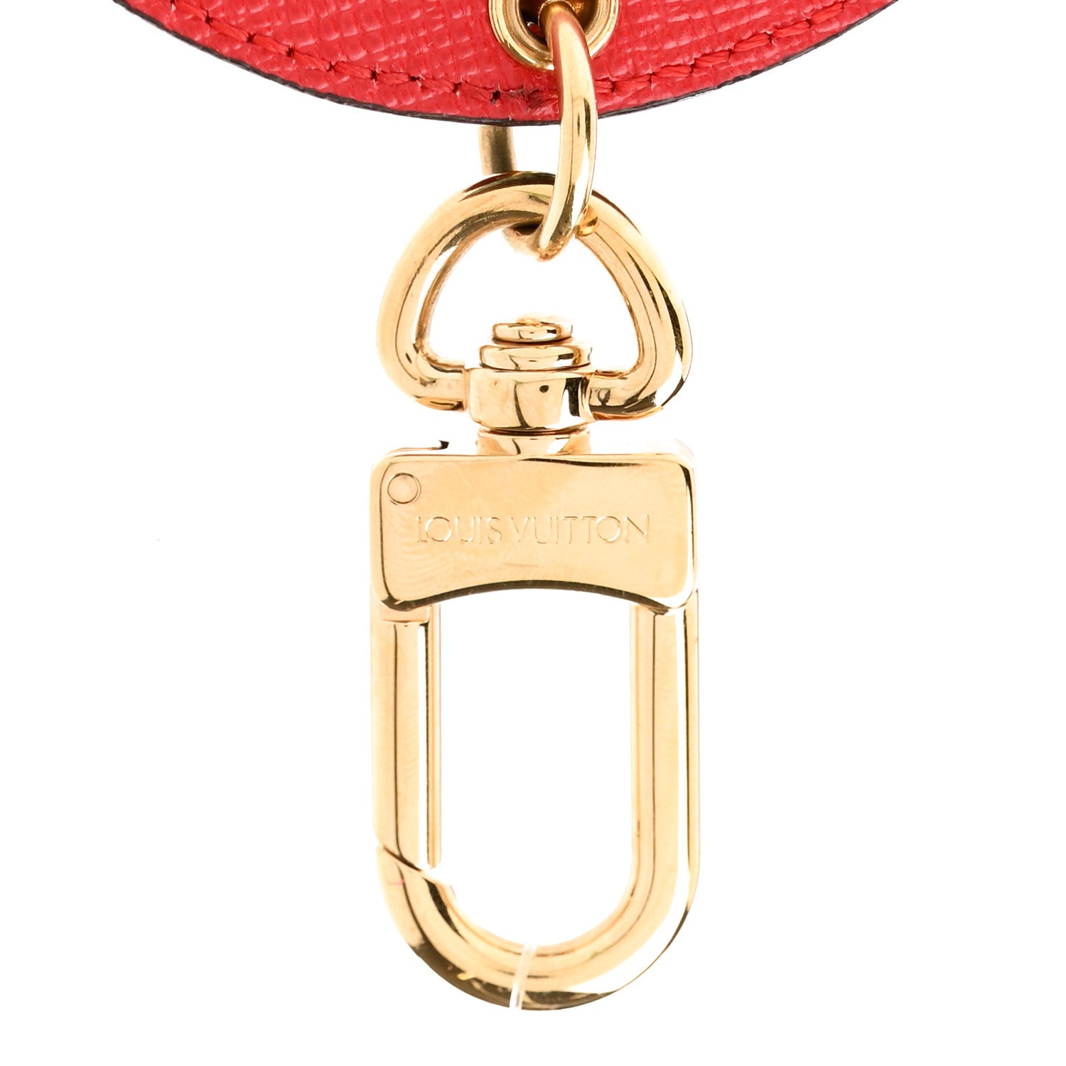 Louis Vuitton Denim Damier Monogram Patchwork Bag Charm Key Holder 4 of 4