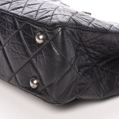 Chanel Aged Calfskin Quilted Reissue 2.55 Tote Black 9 of 9