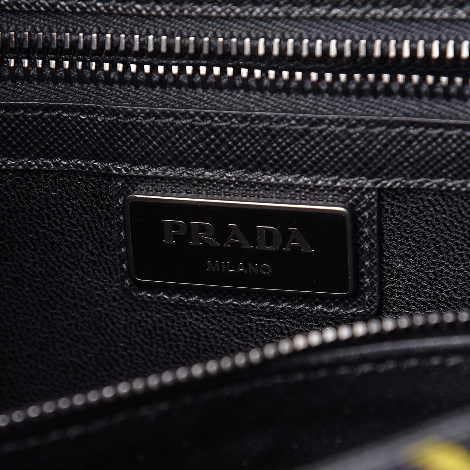 Prada Saffiano Print Wristlet Black 6 of 11