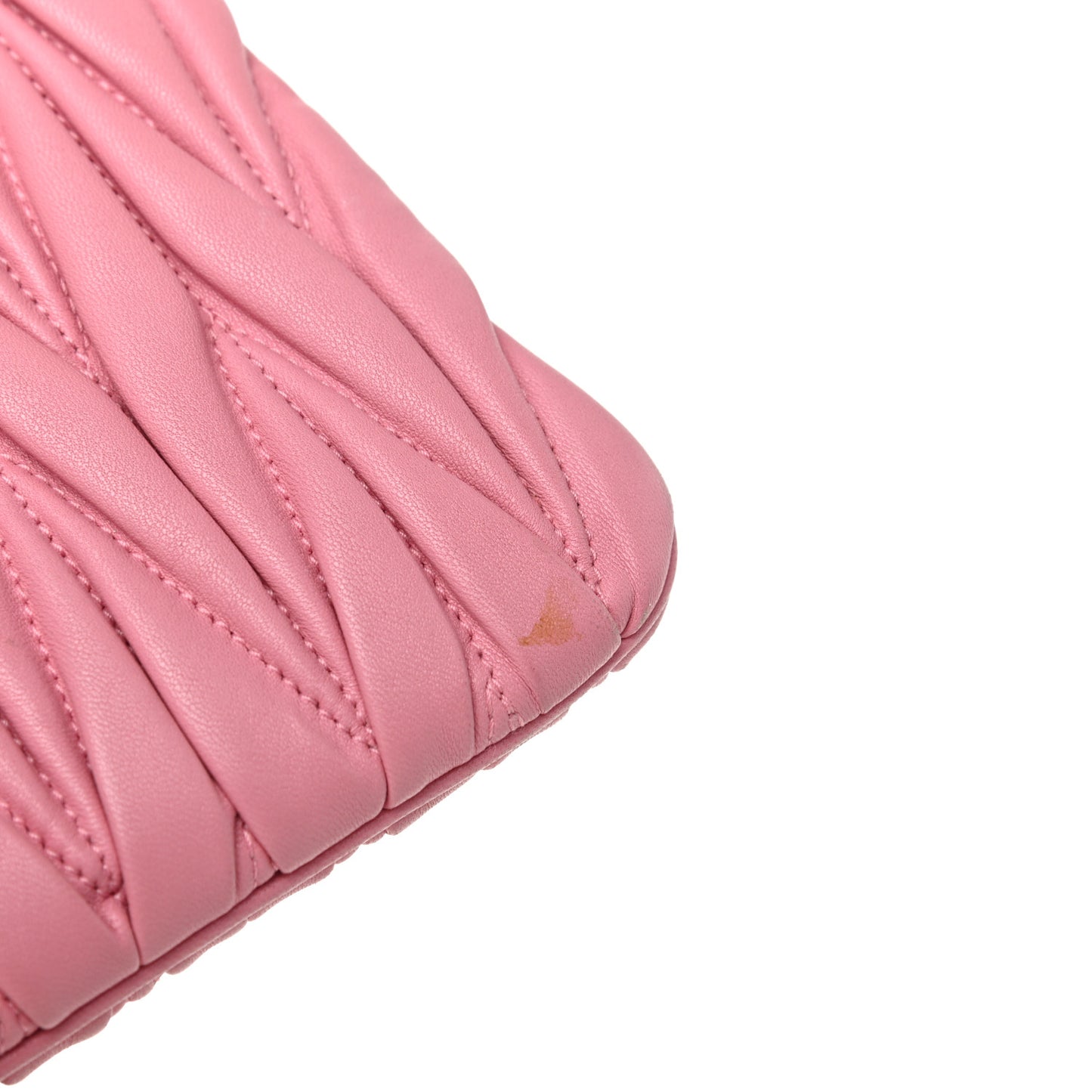 Nappa Matelasse Clutch Rosa
