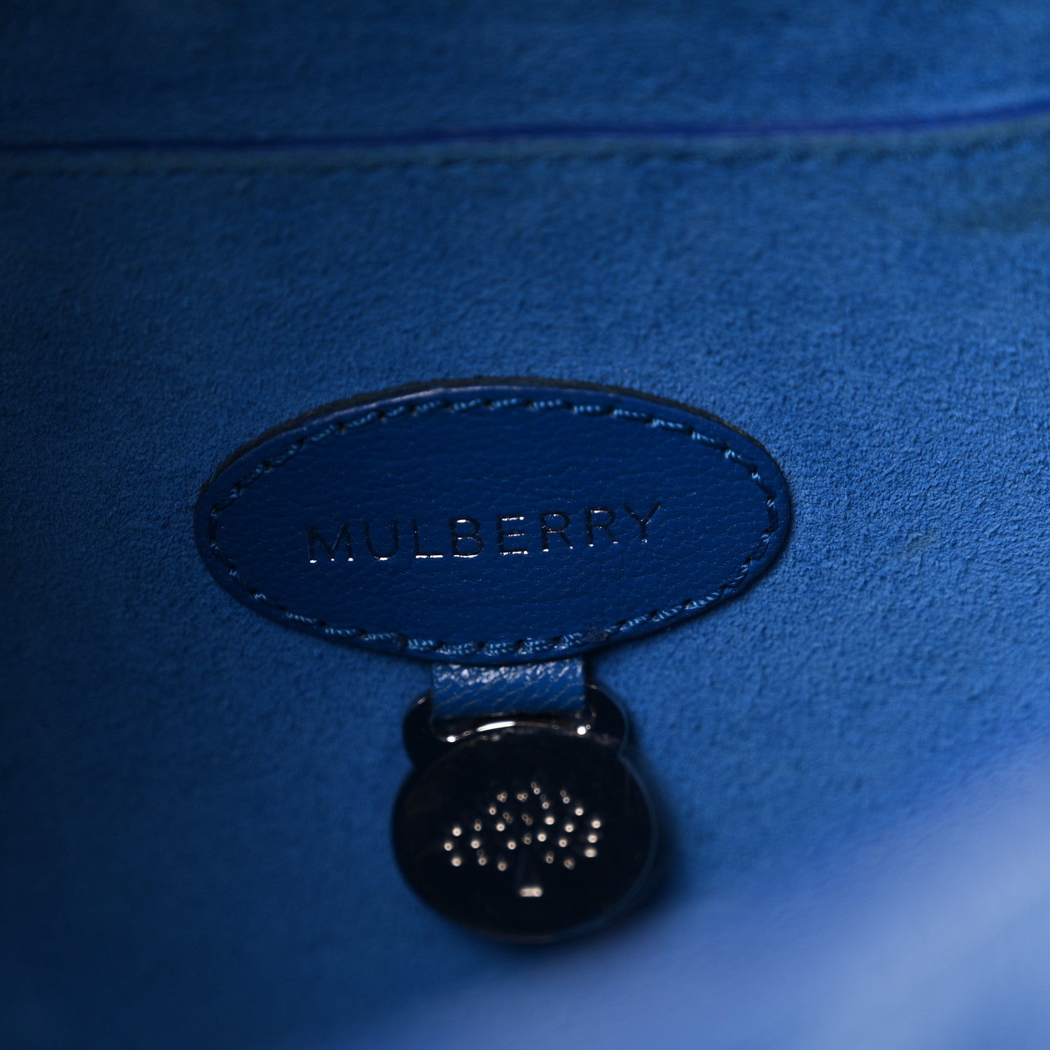 Mulberry Glossy Goatskin Bayswater Bluebell Blue 6 of 10