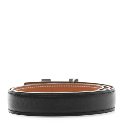Hermes Box Togo 32mm H Belt 75 Black Gold 2 of 7