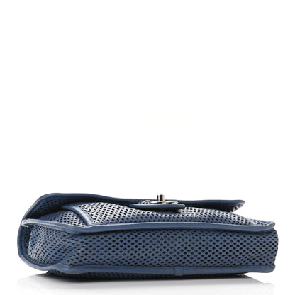 Chanel Perforated Calfskin Large Up In The Air Flap Blue 4 of 11