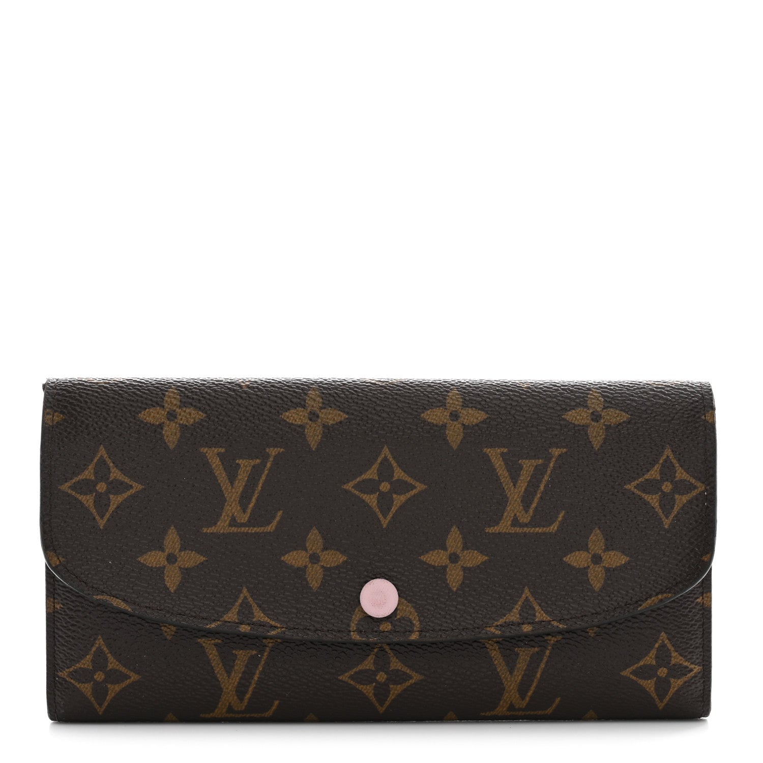 Louis Vuitton Monogram Emilie Wallet Rose Ballerine 1 of 9