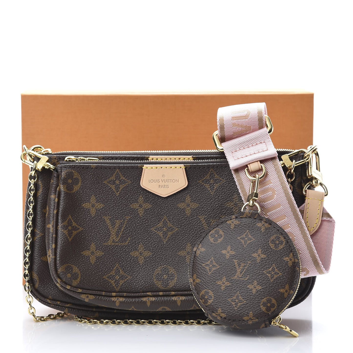 Monogram Multi Pochette Accessories Rose Clair