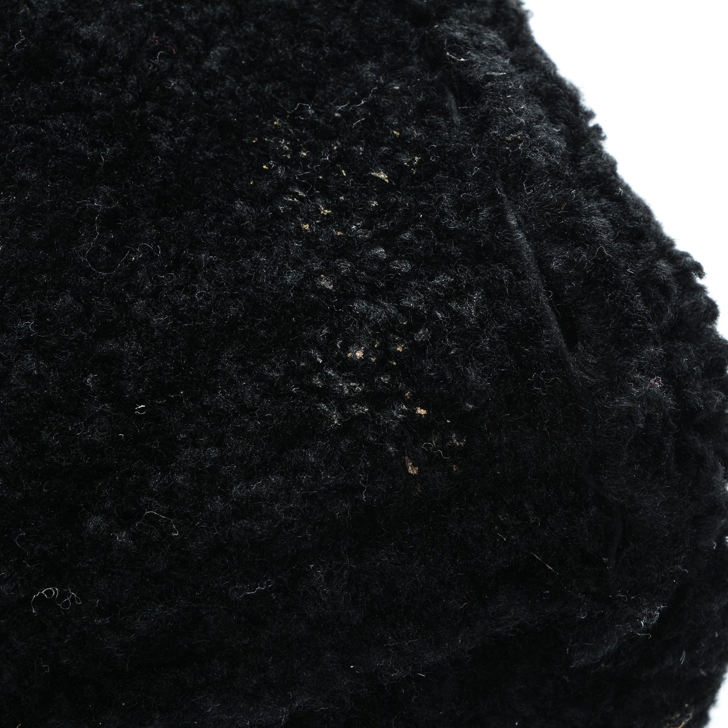 Patent Shearling Medium Soho Chain Shoulder Bag Black