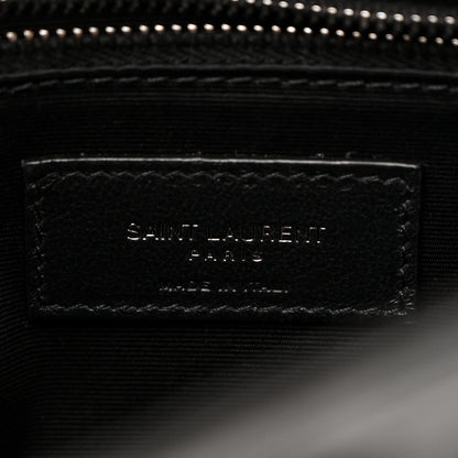 Saint Laurent Crinkled Calfskin Monogram Medium Niki Chain Satchel Black 6 of 11