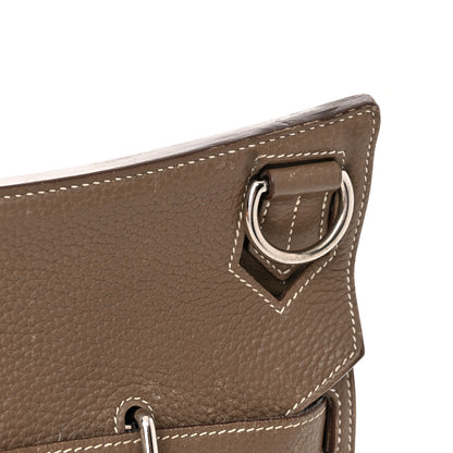 Hermes Taurillon Clemence Jypsiere 37 Etoupe 16 of 21