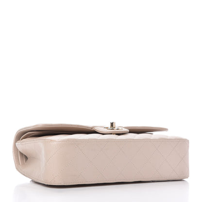 Chanel Iridescent Lambskin Quilted Medium Double Flap Beige 4 of 11