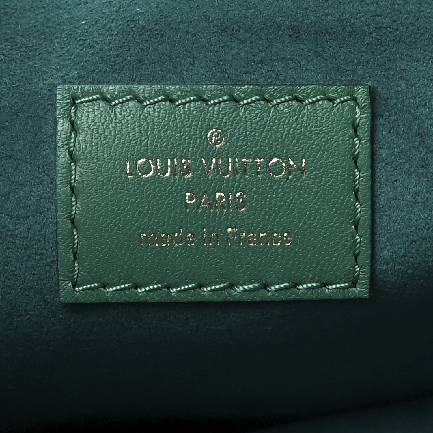 Louis Vuitton Lambskin Embossed Monogram Coussin BB Emeraude 6 of 10