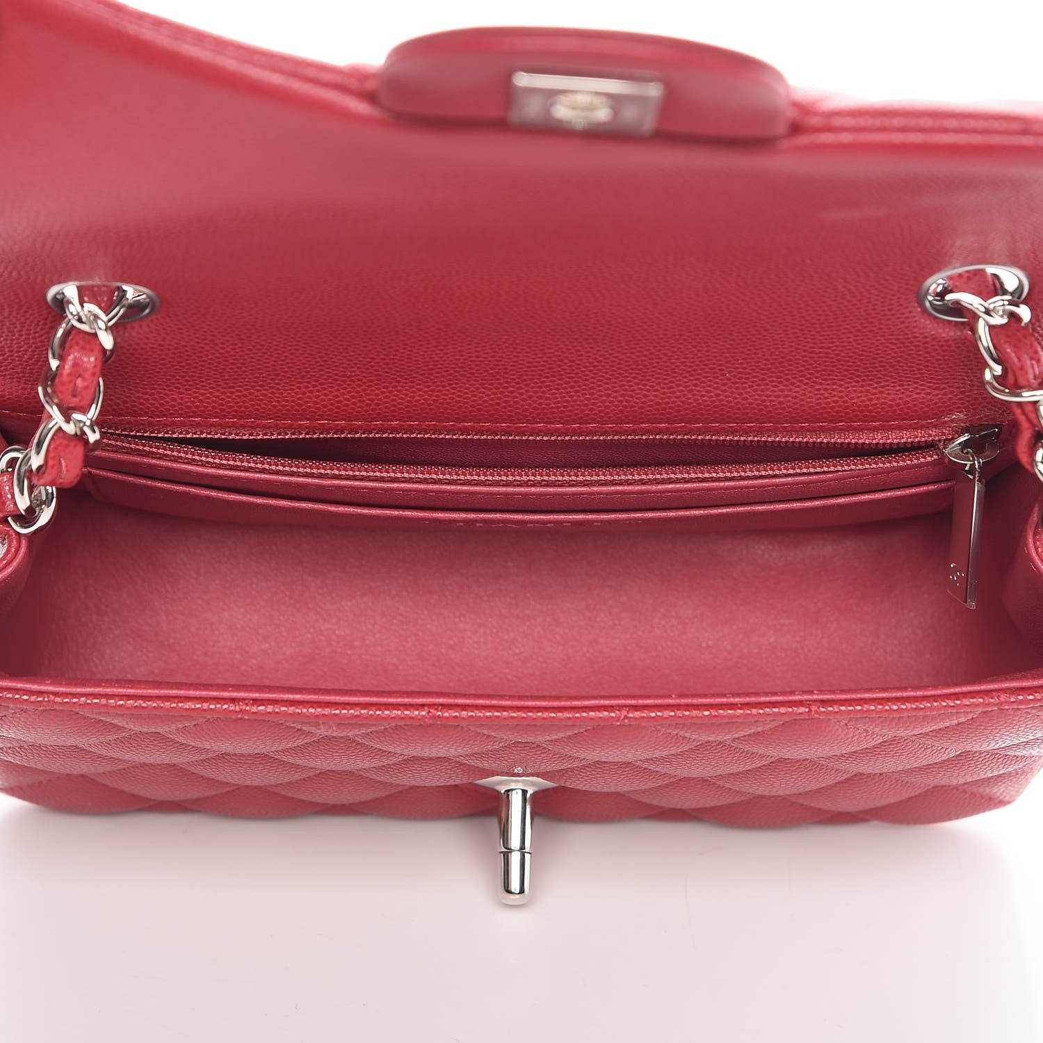 Chanel Caviar Quilted Mini Rectangular Flap Pink 5 of 7