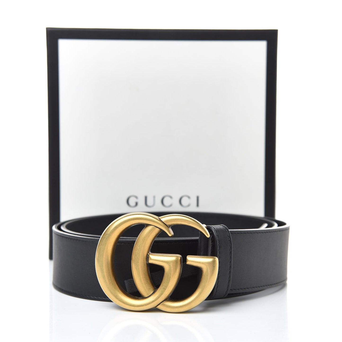 Calfskin Double G 40mm Belt 95 38 Black