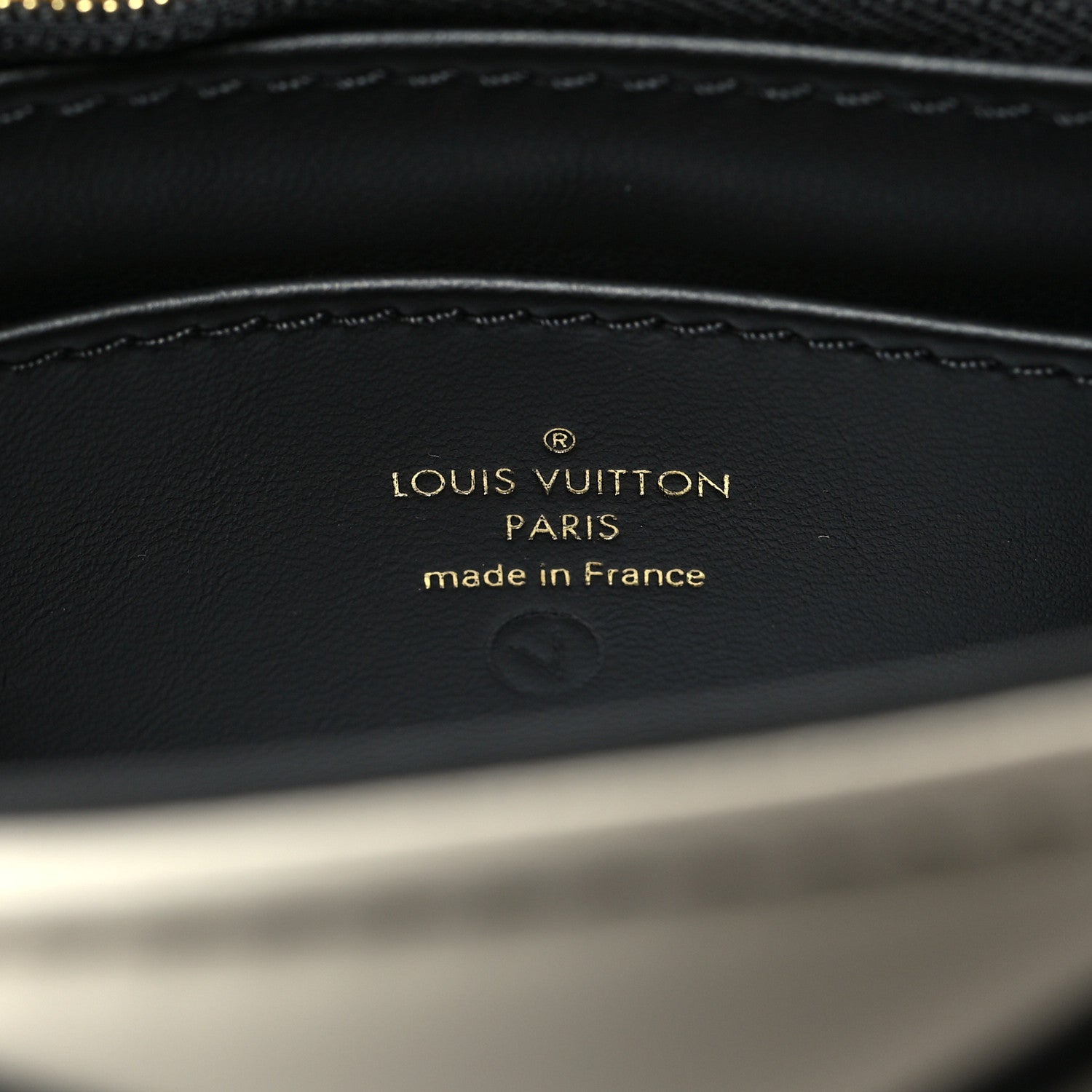 Louis Vuitton Lambskin Malletage Top Handle GO-14 MM White Black 7 of 11