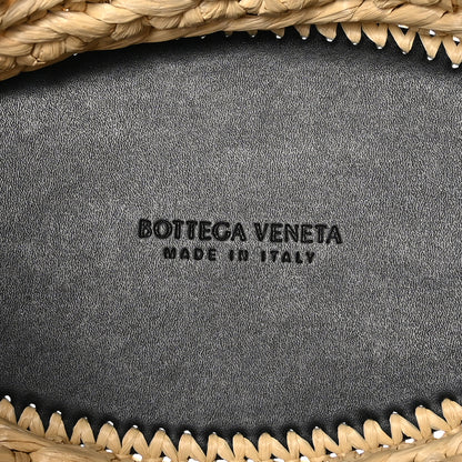 Bottega Veneta Raffia Calfskin Small Arco Basket Black 7 of 10