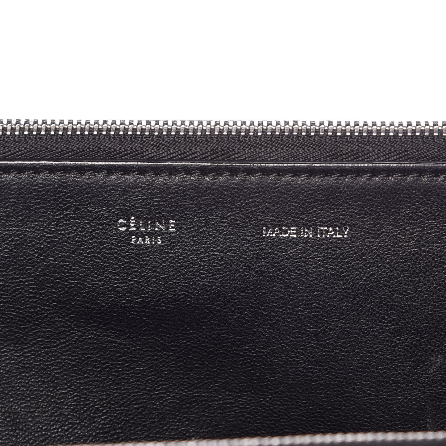 Drummed Calfskin Suede Double Zip Trapeze Black