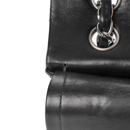 Chanel Lambskin Quilted Medium Double Flap Black 13 of 14