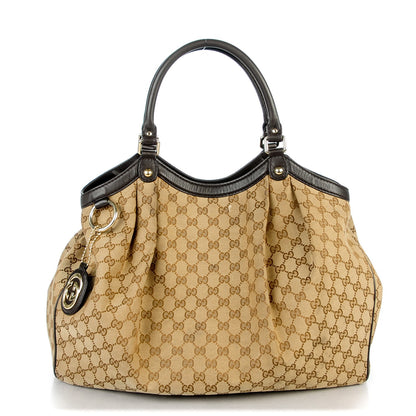 Gucci Monogram Large Sukey Tote Dark Brown 1 of 8