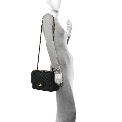 Chanel Caviar Quilted Jumbo Double Flap Black 2 of 10