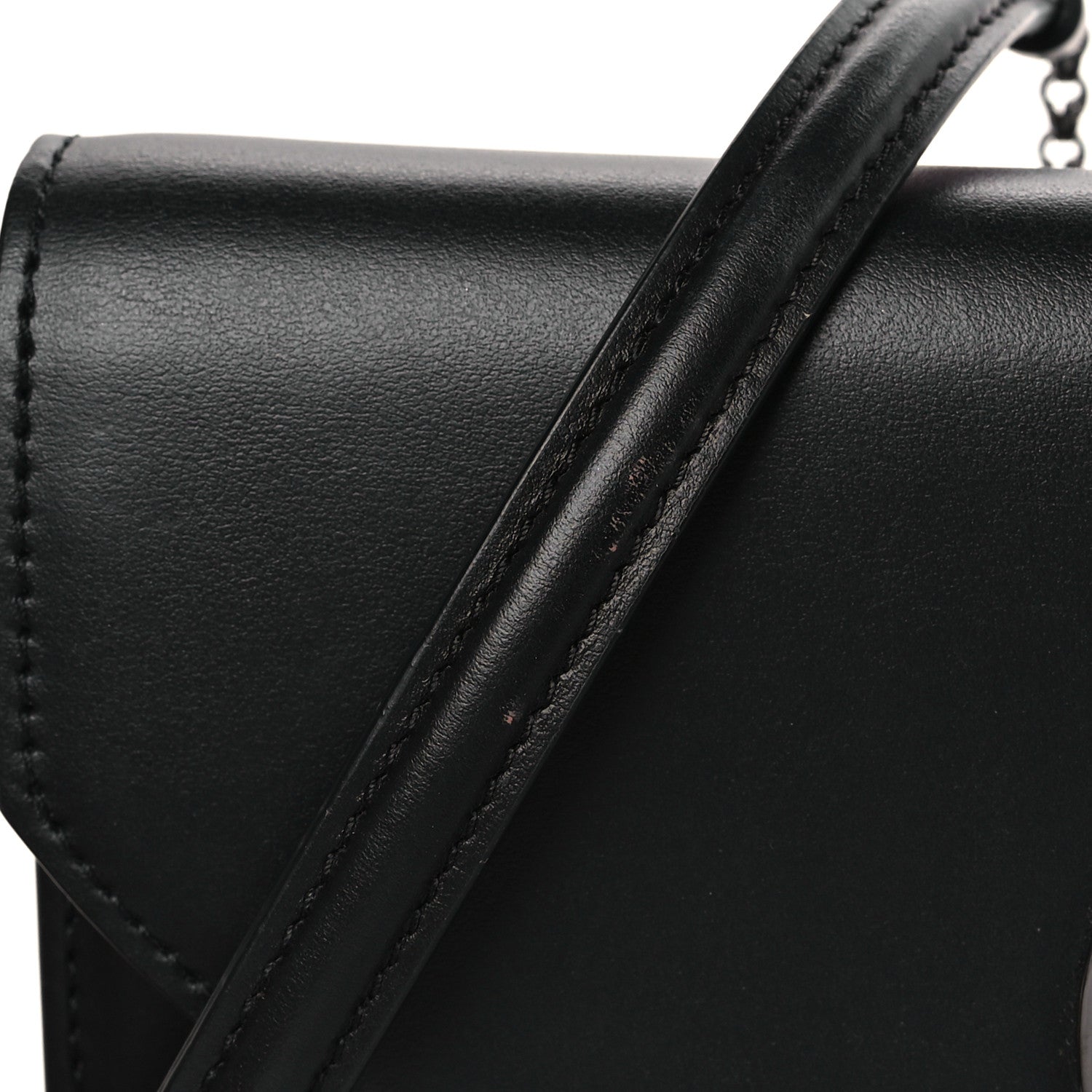 Christian Louboutin Calfskin Loubi54 Crossbody Clutch Black 9 of 9