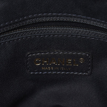 Chanel Wrinkled Lambskin Chevron Quilted Surpique Bowler Red 5 of 6