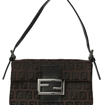 Fendi Zucchino Mini Baguette Brown 6 of 13