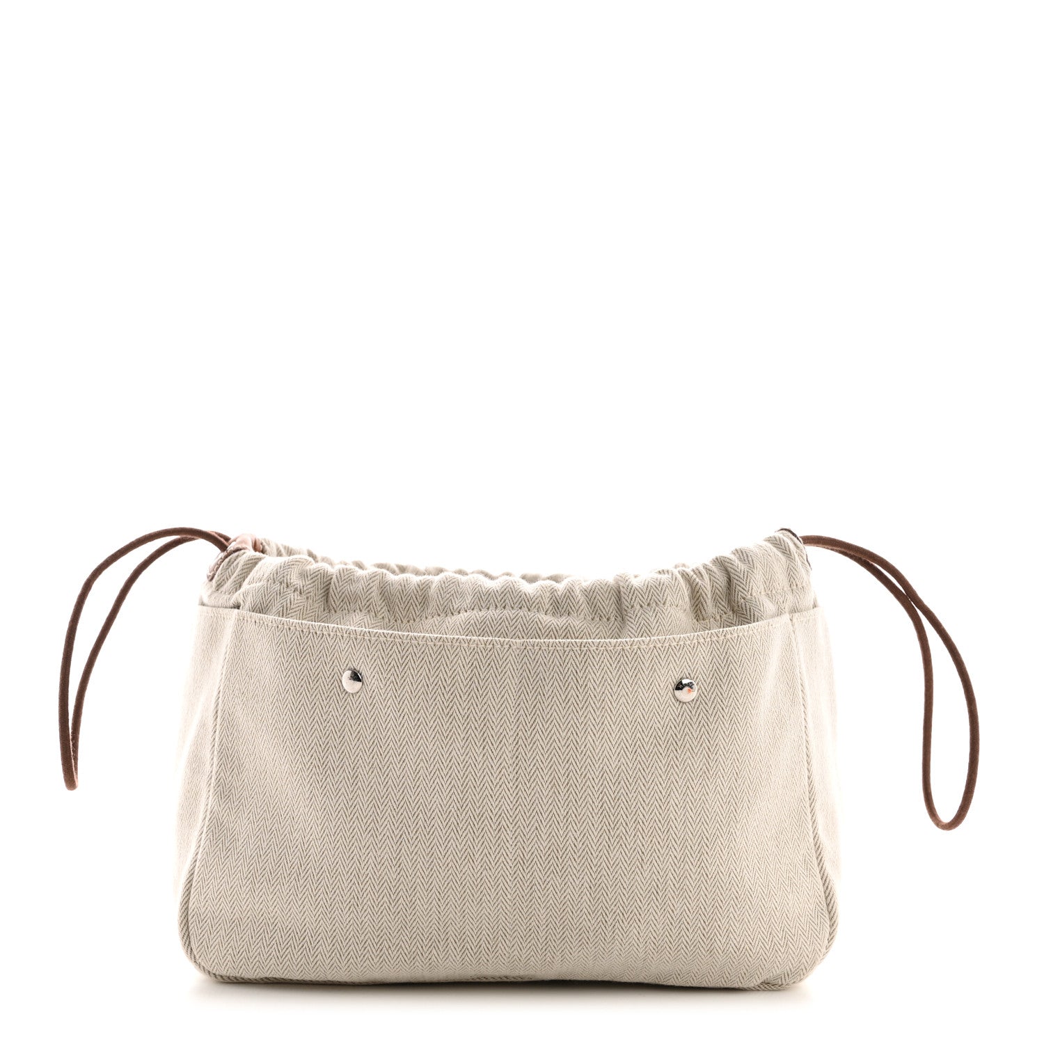 Hermes Canvas Barenia Fourbi 25 MM Pouch Naturel Fauve 1 of 8
