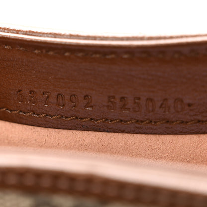 Gucci GG Supreme Monogram Azalea Calfskin Web Mini Jackie 1961 Hobo Beige Ebony Brown Sugar 7 of 11