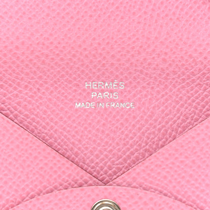 Hermes Epsom Calvi Card Case 5P Pink 6 of 8