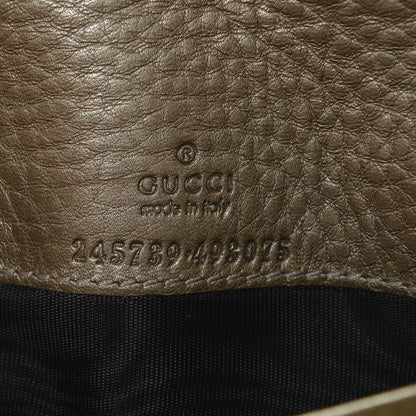 Gucci Metallic Cellarius Calfskin 1973 Continental Clutch Wallet Champagne 6 of 6