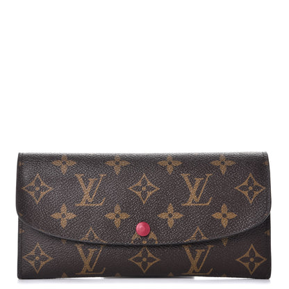 Louis Vuitton Monogram Emilie Wallet Fuchsia 1 of 8