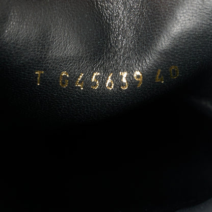 Chanel Lambskin Grosgrain Cap Toe Sneaker Mules 40 Black 17 of 20