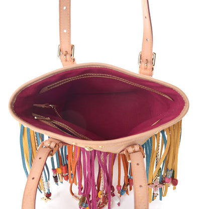 Louis Vuitton Monogram Multicolor Fringe Bucket White 5 of 9