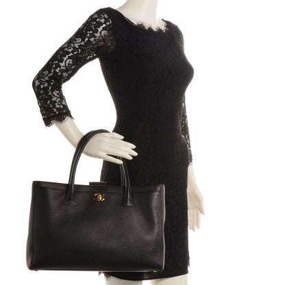 Chanel Calfskin Cerf Shopper Tote Black 2 of 9